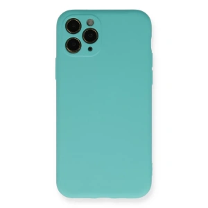 Apple iPhone 11 Pro Kılıf Nano içi Kadife Silikon - Turkuaz