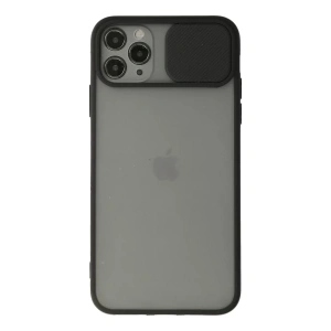 Apple iPhone 11 Pro Kılıf Palm Buzlu Kamera Sürgülü Silikon - Siyah