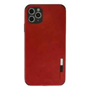 Apple iPhone 11 Pro Max Kılıf Loop Deri Silikon - Kırmızı