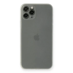 Apple iPhone 11 Pro Max Kılıf PP Ultra İnce Kapak - Beyaz