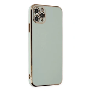 Apple iPhone 11 Pro Max Kılıf Volet Silikon - Açık Yeşil