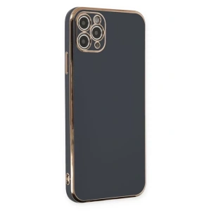 Apple iPhone 11 Pro Max Kılıf Volet Silikon - Siyah