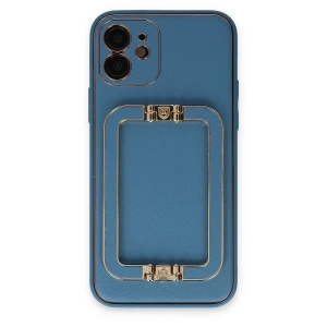 Apple iPhone 12 Kılıf Coco Elit Kapak - Mavi