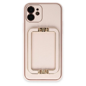 Apple iPhone 12 Kılıf Coco Elit Kapak - Pudra