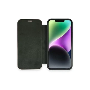 Apple iPhone 12 Kılıf Dolpin Kapaklı - Koyu Yeşil