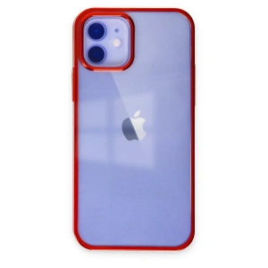 Apple iPhone 12 Kılıf Element Silikon - Kırmızı