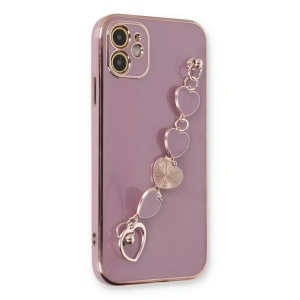 Apple iPhone 12 Kılıf Esila Silikon - Mor