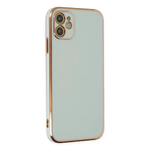 Apple iPhone 12 Kılıf Volet Silikon - Açık Yeşil