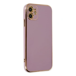 Apple iPhone 12 Kılıf Volet Silikon - Mor