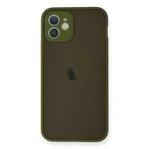 Apple iPhone 12 Mini Kılıf Montreal Silikon Kapak - Açık Yeşil