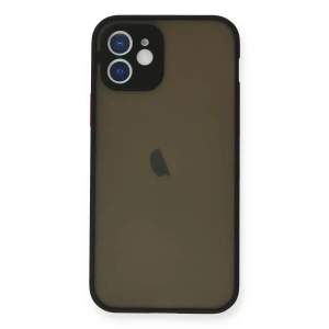 Apple iPhone 12 Mini Kılıf Montreal Silikon Kapak - Siyah