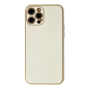 Apple iPhone 12 Pro Kılıf Coco Karbon Silikon - Beyaz