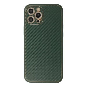Apple iPhone 12 Pro Kılıf Coco Karbon Silikon - Yeşil