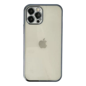 Apple iPhone 12 Pro Kılıf Lensli Silikon - Lacivert