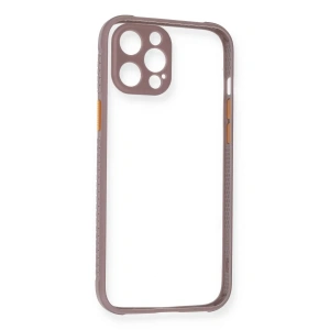 Apple iPhone 12 Pro Kılıf Miami Şeffaf Silikon - Açık Mor