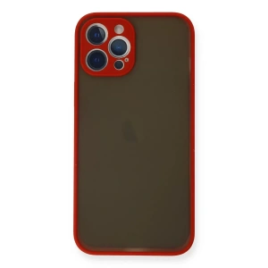 Apple iPhone 12 Pro Kılıf Montreal Silikon Kapak - Kırmızı