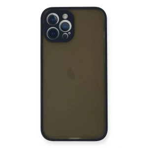 Apple iPhone 12 Pro Kılıf Montreal Silikon Kapak - Lacivert