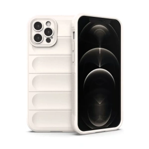 Apple iPhone 12 Pro Kılıf Optimum Silikon - Krem