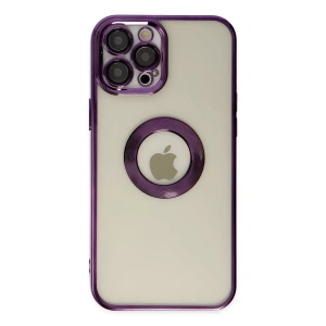 Apple iPhone 12 Pro Kılıf Slot Silikon - Mor