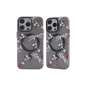 Apple iPhone 12 Pro Max Kılıf Apollo Magneticsafe Desenli Kapak - Apollo Siyah - 3