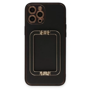 Apple iPhone 12 Pro Max Kılıf Coco Elit Kapak - Siyah