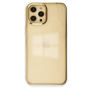 Apple iPhone 12 Pro Max Kılıf Element Silikon - Gold