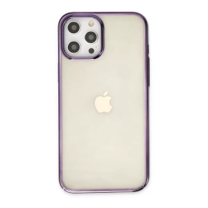 Apple iPhone 12 Pro Max Kılıf Element Silikon - Mor