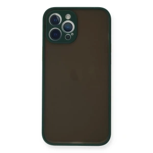 Apple iPhone 12 Pro Max Kılıf Montreal Silikon Kapak - Yeşil
