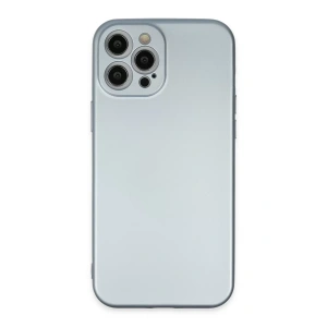 Apple iPhone 12 Pro Max Kılıf Nano içi Kadife Silikon - Sky Blue