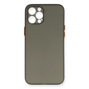 Apple iPhone 12 Pro Max Kılıf PP Ultra İnce Kapak - Gri