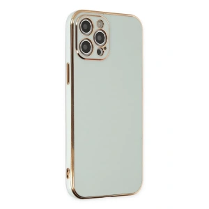 Apple iPhone 12 Pro Max Kılıf Volet Silikon - Açık Yeşil