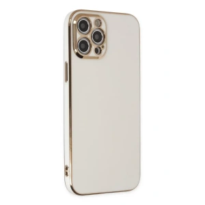 Apple iPhone 12 Pro Max Kılıf Volet Silikon - Beyaz