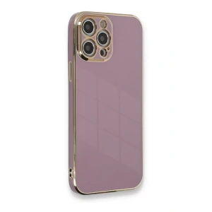 Apple iPhone 12 Pro Max Kılıf Volet Silikon - Mor