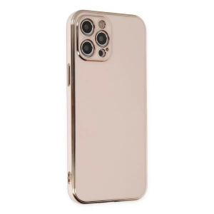 Apple iPhone 12 Pro Max Kılıf Volet Silikon - Pembe