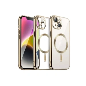 Apple iPhone 13 Kılıf Kross Magneticsafe Kapak - Gold