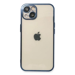 Apple iPhone 13 Kılıf Lensli Silikon - Lacivert