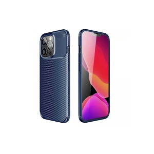 Apple iPhone 13 Pro Kılıf Auto Focus Karbon Kapak - Lacivert