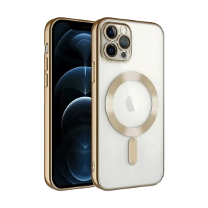 Apple iPhone 13 Pro Kılıf Kross Magneticsafe Kapak - Gold