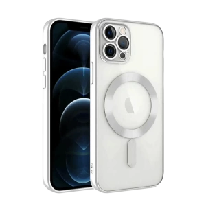 Apple iPhone 13 Pro Kılıf Kross Magneticsafe Kapak - Gümüş