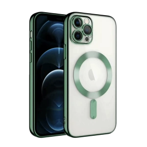 Apple iPhone 13 Pro Kılıf Kross Magneticsafe Kapak - Koyu Yeşil