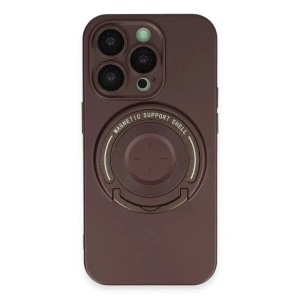 Apple iPhone 13 Pro Kılıf Lukka Magneticsafe Kapak - Kahverengi