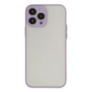 Apple iPhone 13 Pro Kılıf Montreal Silikon Kapak - Mor