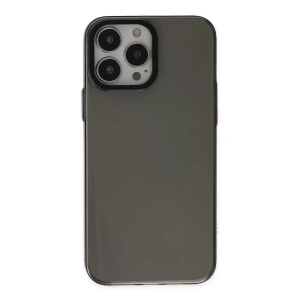 Apple iPhone 13 Pro Max Kılıf Anka PC Sert Metal Kapak - Siyah