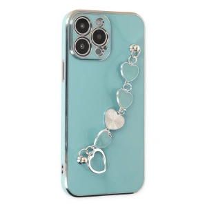 Apple iPhone 13 Pro Max Kılıf Esila Silikon - Su Yeşili