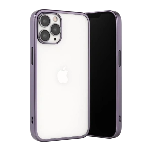 Apple iPhone 13 Pro Max Kılıf Lensli Silikon - Mor