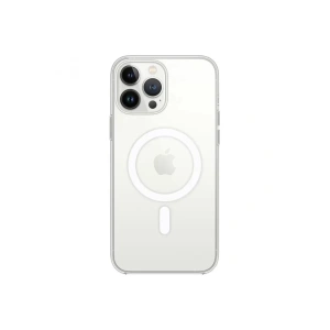 Apple iPhone 13 Pro Max Kılıf Magneticsafe Şeffaf Silikon - Şeffaf