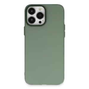 Apple iPhone 13 Pro Max Kılıf Modos Metal Kapak - Koyu Yeşil