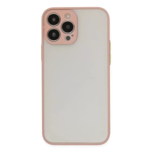 Apple iPhone 13 Pro Max Kılıf Montreal Silikon Kapak - Pembe