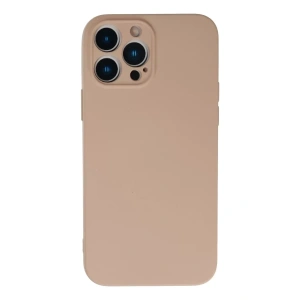 Apple iPhone 13 Pro Max Kılıf Nano içi Kadife Silikon - Pudra