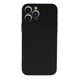 Apple iPhone 13 Pro Max Kılıf Nano içi Kadife Silikon - Siyah